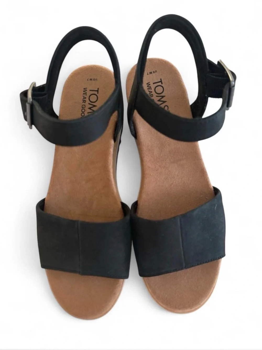 Toms Diana Espadrille Wedge Strap Sandals Womens Sz 7 EUC